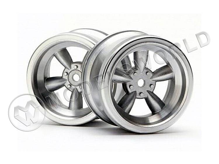 Диски туринг 1/10 - VINTAGE (31 мм| MATTE CHROME| 6 мм OFFSET), 2 шт - фото 1