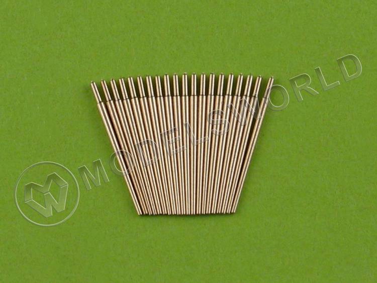 Металлические немецкие стволы 37мм / 83 SK C / 30, 20 шт. Масштаб 1:350 - фото 1