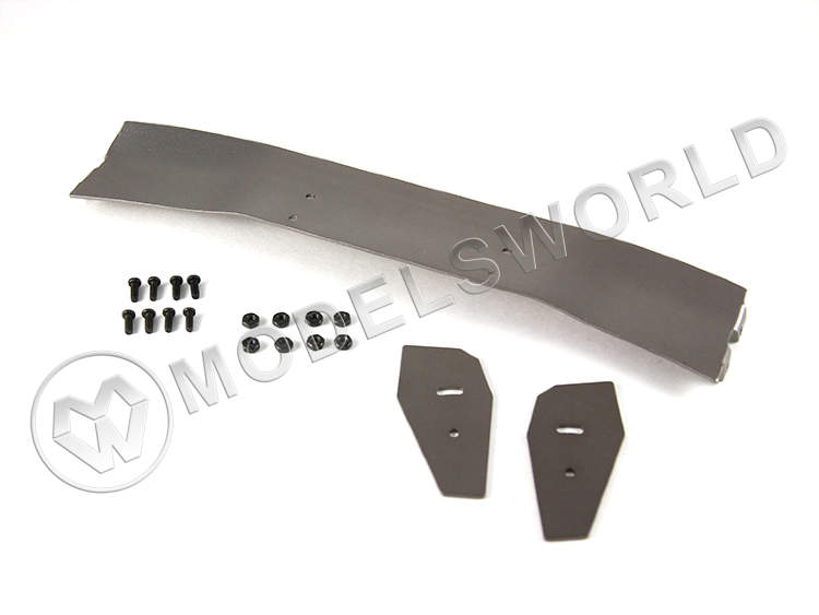 Заднее алюминиевое антикрыло 168x28mm GT 1/10 с крепежом (Серый) - фото 1