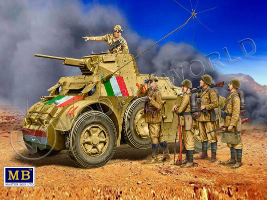 Фигуры Итальянские военнослужащие, период Второй мировой войны. Масштаб 1:35