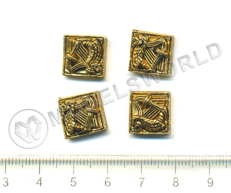 Декоративный элемент, барельеф, 12 мм, металл 1 шт. - фото 1