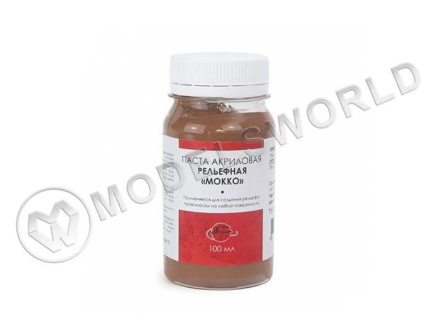 Паста акриловая рельефная Мокко, грубая, 100 мл Паста акриловая рельефная Мокко, грубая, 100 мл - фото 1