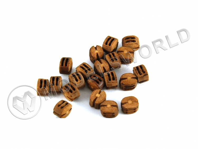 Блок двушкивный 3.5 мм, груша, 10 шт - фото 1