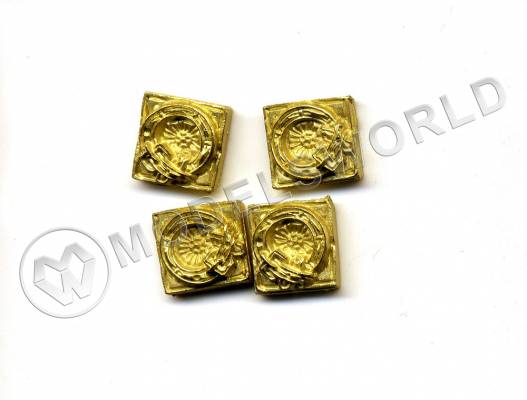 Декоративный элемент, барельеф, 12 мм, металл 1 шт.