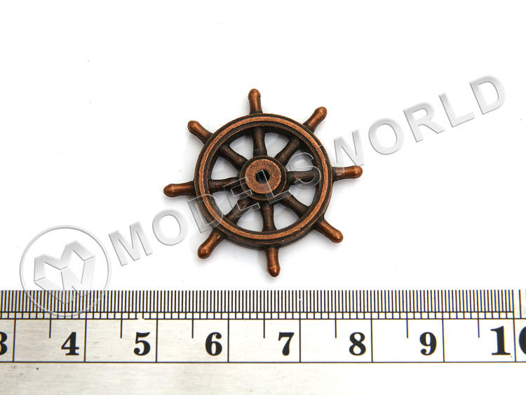 Штурвал, бронза, 30 мм - фото 1