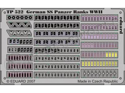 Фототравление Знаки отличия Немецких танковых войск SS, II МВ. Масштаб 1:35