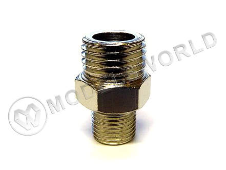 Переходник штуцер 1/8" - штуцер 1/4" - фото 1