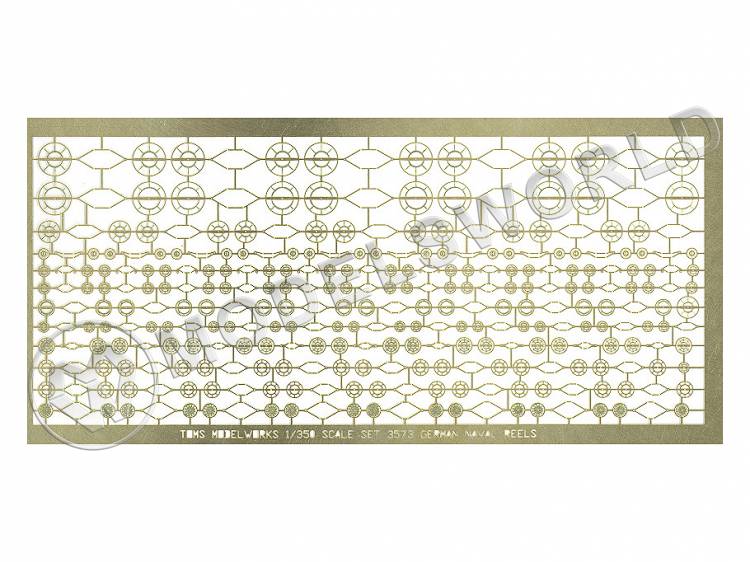 Фототравление German Reels. Масштаб 1:350 - фото 1