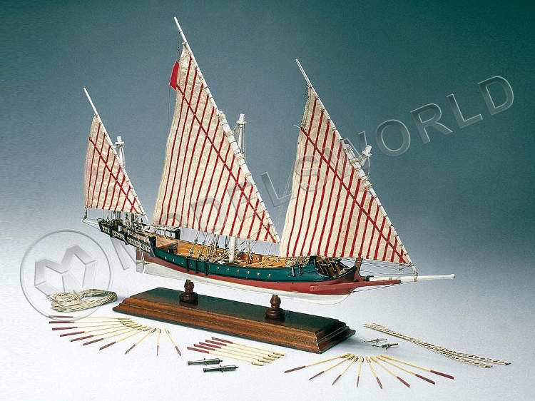 Набор для постройки модели греческой галеры GALEOTTA GRECA ХIX в. Масштаб 1:65 - фото 1