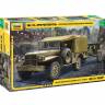 Склеиваемая пластиковая модель Американский армейский автомобиль Dodge WC-51 «три четверти». Масштаб 1:35