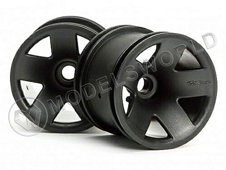 Диски 1/10 TYPE F5 TRUCK (Front/Black), 2 шт - фото 1