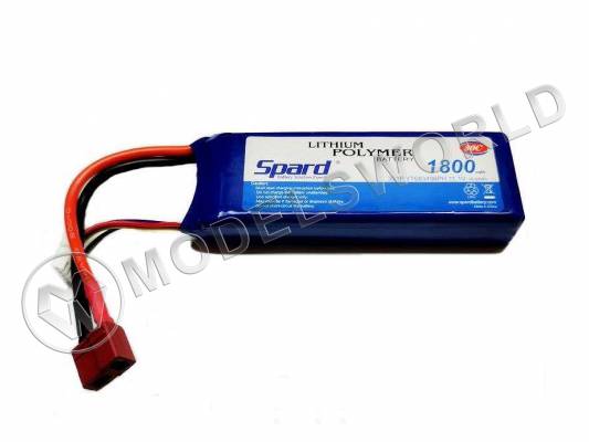 Аккумулятор  Li-Po Spard 1800 mAh, 11.1V, 30C, T‐plug