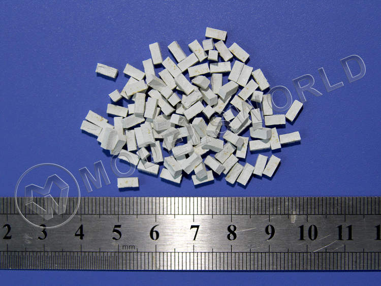 Шлакоблоки (200х200х400), 100 шт. Масштаб 1:72 - фото 1