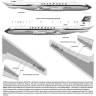 Пластиковая модель Boeing 707-420 Lufthansa Масштаб 1:144