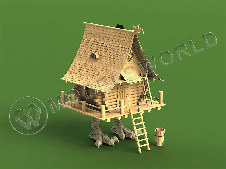 Набор для постройки модели Избушка на курьих ножках. Масштаб 1:35 - фото 1