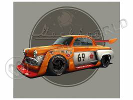 Склеиваемая пластиковая модель автомобиль Москвич Vision GT. Масштаб 1:35