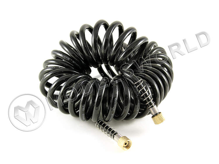 Шланг 1451, G1/8" х G1/8", ПВХ, витой, 5 м Шланг 1451, G1/8" х G1/8", ПВХ, витой, 5 м - фото 1