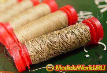 Нить для моделей Amati, бежевая 0.1 мм х 20 м