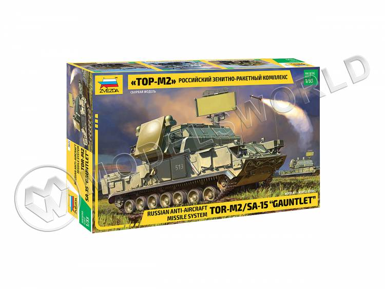 Склеиваемая пластиковая модель Российский зенитно-ракетный комплекс «ТОР-М2». Масштаб 1:35 Склеиваемая пластиковая модель Российский зенитно-ракетный комплекс «ТОР-М2». Масштаб 1:35 - фото 1