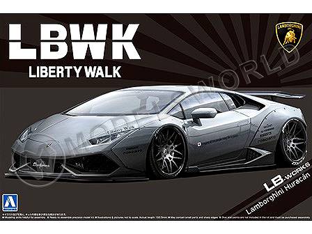 Склеиваемая пластиковая модель автомобиль Lamborghini Huracan LB-Works Ver.2. Масштаб 1:24 Склеиваемая пластиковая модель автомобиль Lamborghini Huracan LB-Works Ver.2. Масштаб 1:24 - фото 1