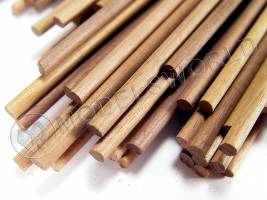 Круглая заготовка D4 мм х 500 мм, дерево MANZONIA (1 шт)