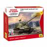 Склеиваемая пластиковая модель Советский тяжёлый танк ИС-7. Масштаб 1:100