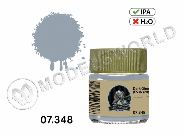 Спиртовая краска Jim Scale Dark Ghost Gray (FS36320), 10 мл - фото 1