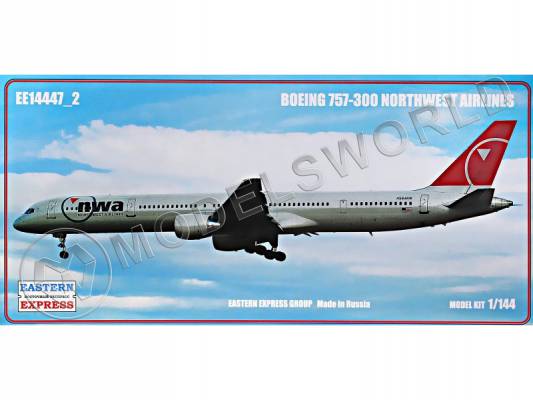 Склеиваемая пластиковая модель Авиалайнер  Б-753 NWA. Масштаб 1:144