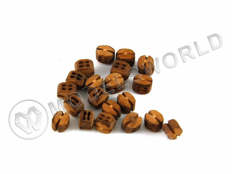 Блок двушкивный 2 мм, груша, 10 шт - фото 1