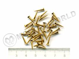 Шуруп, латунь, 10 мм, 10 шт