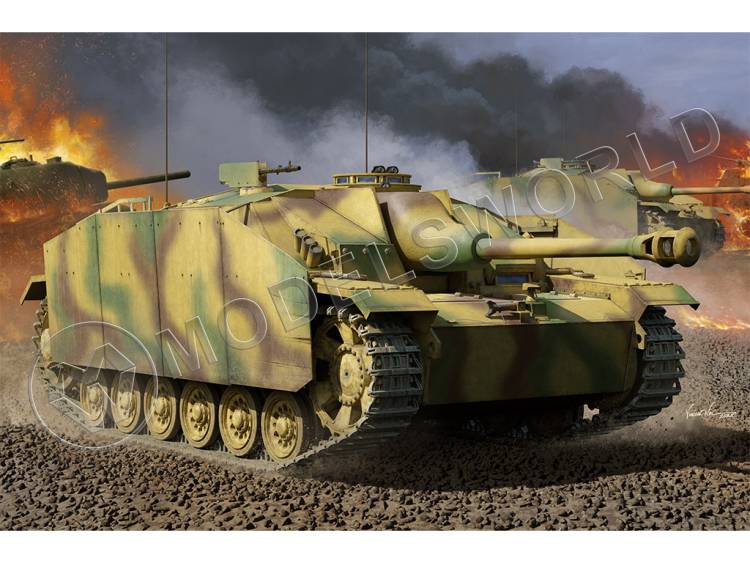 Склеиваемая пластиковая модель Немецкая САУ StuG.III Ausf.G Late Production (2 in 1). Масштаб 1:16 - фото 1