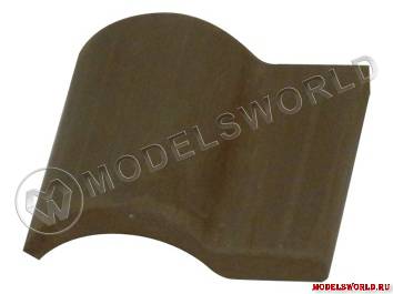 Черепица черная, масштаб 1:10, 25 шт.