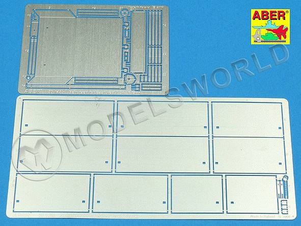 Фототравление для Russian Medium Tank German "Schutzen" for captured 34/76 tank. Масштаб 1:35 - фото 1