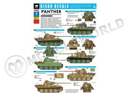 Декаль Panther Ausf.G late prod. Масштаб 1:48