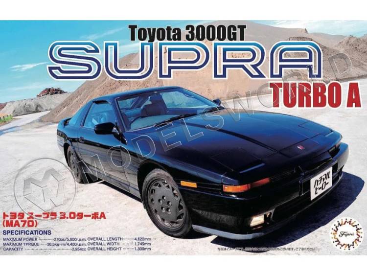 Склеиваемая пластиковая модель Toyota Supra 3000GT '87. Масштаб 1:24 - фото 1