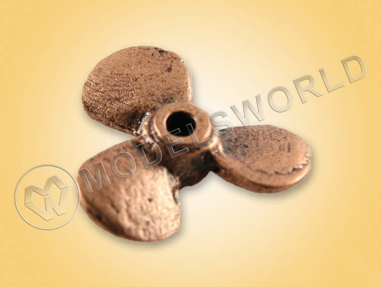 Винт трехлопастной правый, металл, 12 мм, 1 шт - фото 1