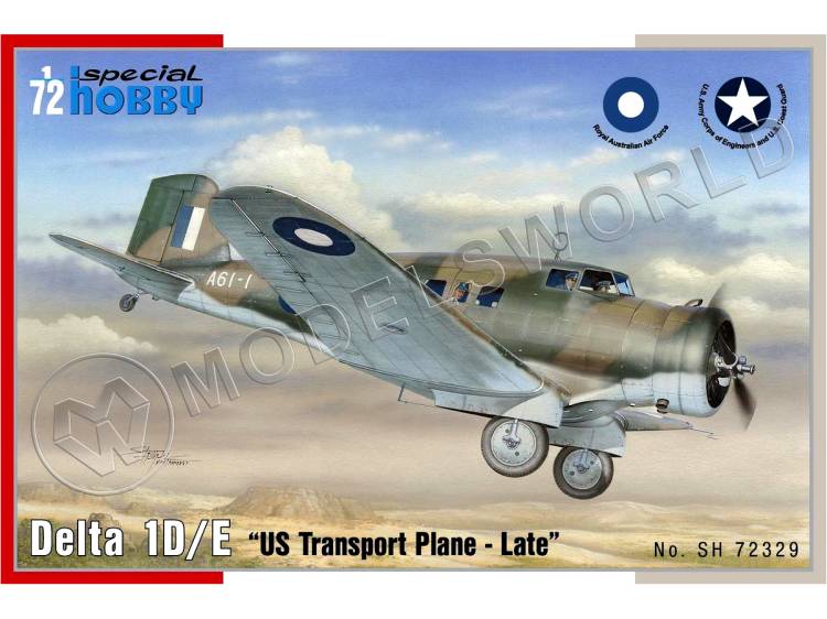 Склеиваемая пластиковая модель Транспортный самолёт Delta 1D/E US. Масштаб 1:72 - фото 1