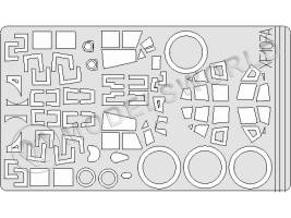 Окрасочная маска для Ju88A-4, Monogram. Масштаб 1:48