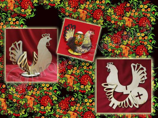 Подставка для яиц на Пасху. Деревянный набор для сборки.