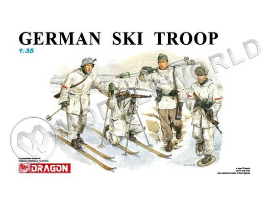 Фигуры Немецкий лыжный отряд. Масштаб 1:35