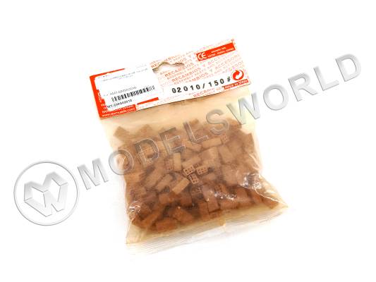 Набор двойных кирпичей, масштаб 1:20, 150 шт