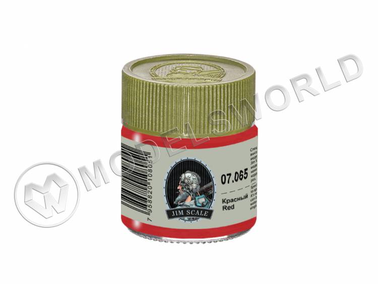 Спиртовая краска Jim Scale Красный Red, 10 мл - фото 1