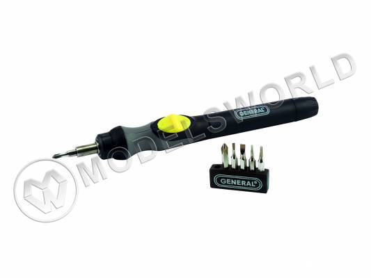 Электроотвертка высокомоментная General с набором бит 1/8
