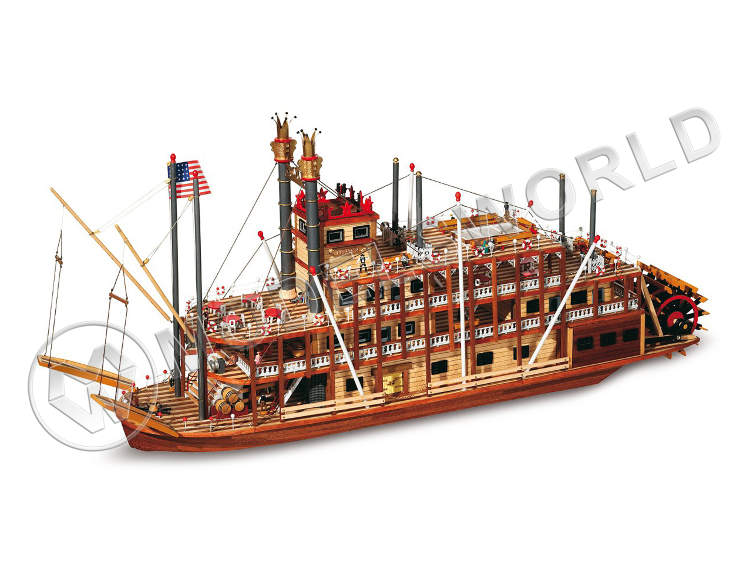 Набор для постройки модели корабля MISSISSIPPI. Масштаб 1:80 Набор для постройки модели корабля MISSISSIPPI. Масштаб 1:80 - фото 1