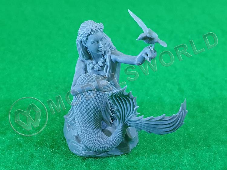 Миниатюра "Русалка на камне". Масштаб 1:35 - фото 1