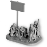 Немецкий 81-мм миномёт с расчётом 1941-1945 (зима). Масштаб 1:72
