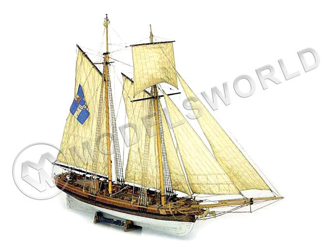 Набор для постройки модели корабля MARSEILLE  французская 26-пушечная шхуна. Масштаб 1:64 - фото 1