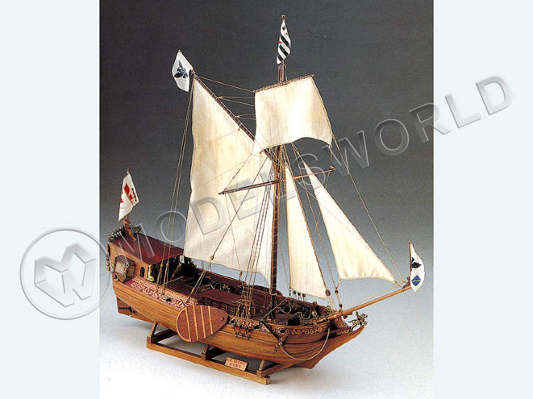 Набор для постройки модели бранденбургской вооруженной яхты YACHT DORO. Масштаб 1:50 Набор для постройки модели бранденбургской вооруженной яхты YACHT DORO. Масштаб 1:50 - фото 1