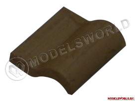 Черепица черная, масштаб 1:20, 150 шт. - фото 1