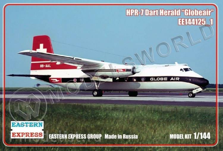 Склеиваемая пластиковая модель HPR-7 Dart Herald "Globeair". Масштаб 1:144 Склеиваемая пластиковая модель HPR-7 Dart Herald "Globeair". Масштаб 1:144 - фото 1